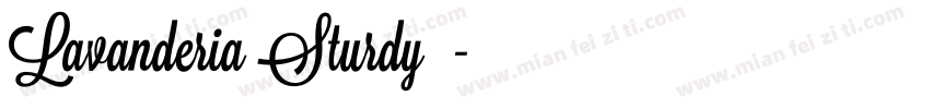 Lavanderia Sturdy字体字体转换